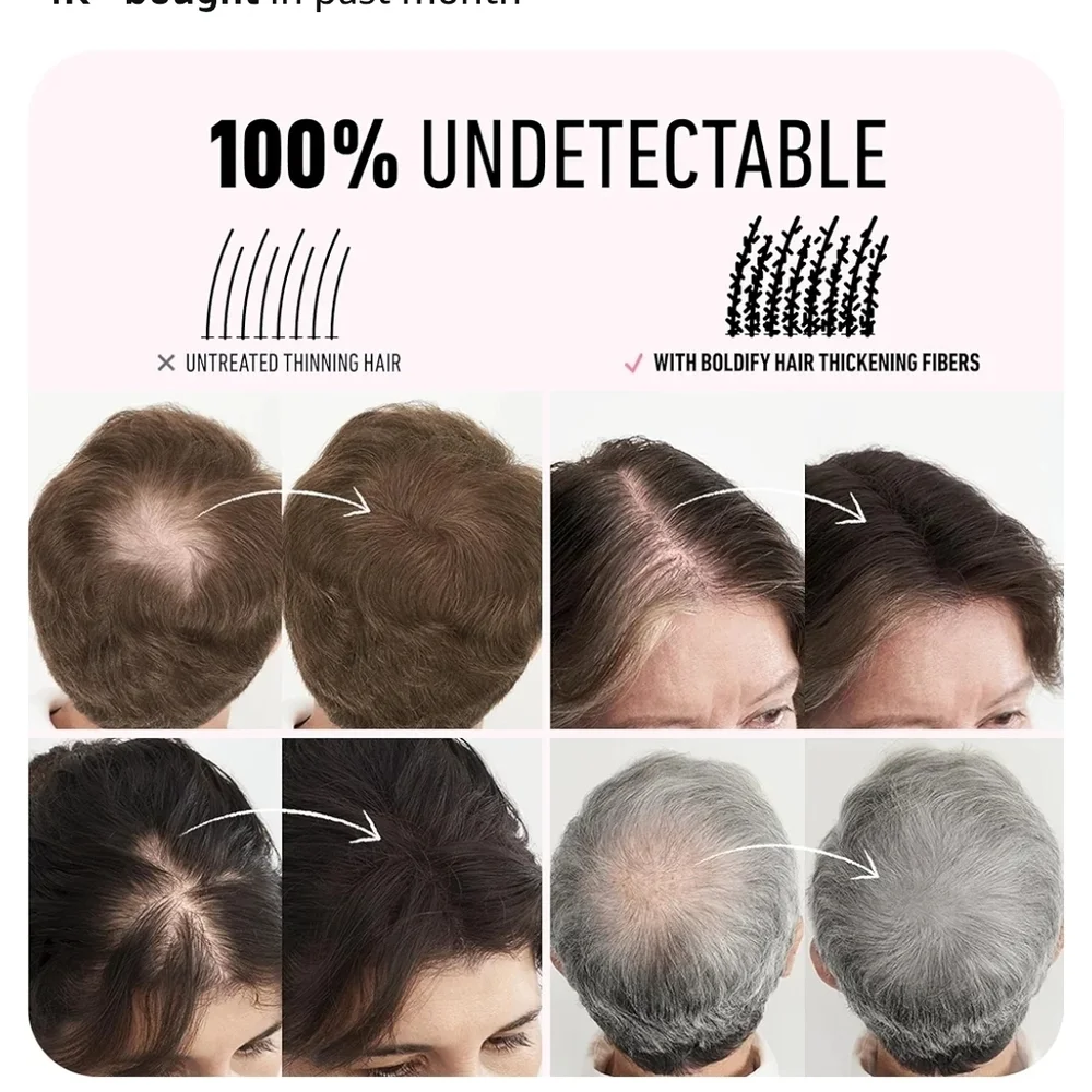 Boldify Hair Thickening Fibers - Dark Brown.
